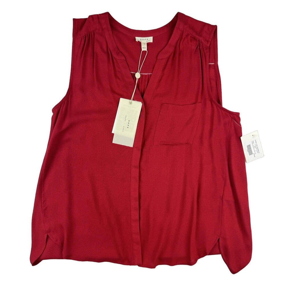 Soft Joie Caridad Sleeveless Top Red Size S